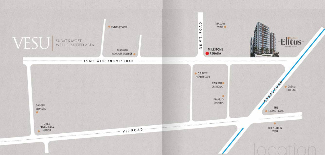  milestone elitus Location Plan