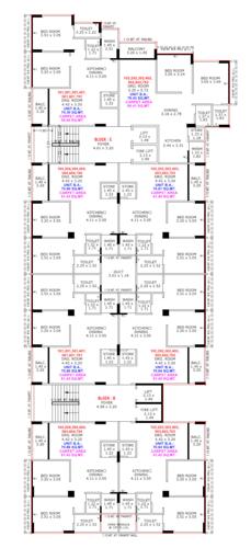  bileshwar-villa-and-heights- Block B & C Cluster Plan from 1st to 7th Floor