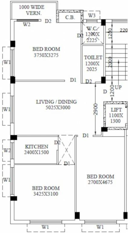  chowrasta Abasan Typical Chowrasta Cluster Plan