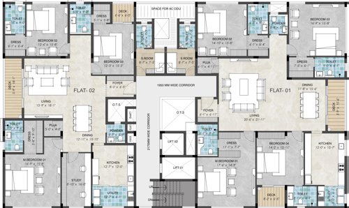  palacio-court Palacio Court Cluster Plan For Typical Floor Plan