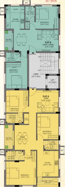  jaanvee Jaanvee Cluster Plan For Typical Floor Plan