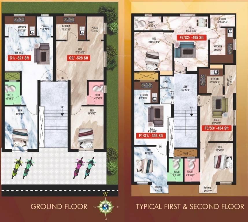  viyona Crest Viyona Cluster Plan For Typical Floor