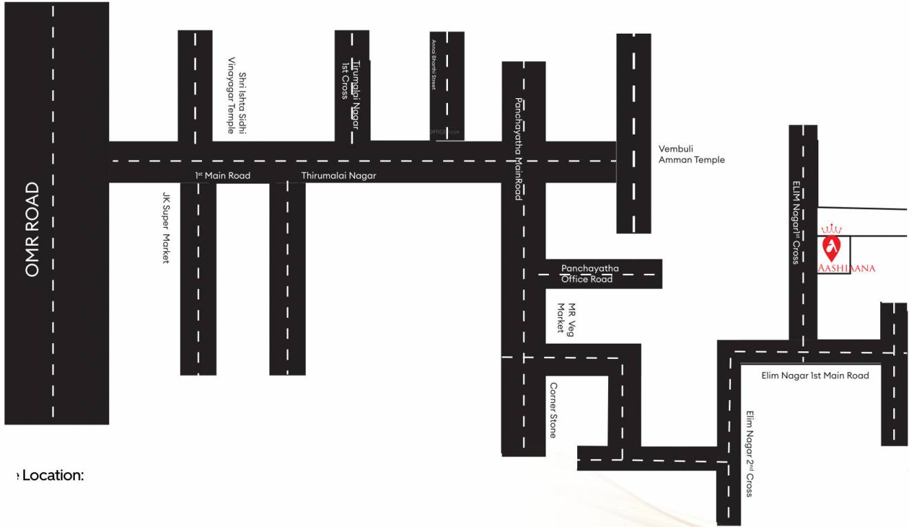  snrs aashiaana Location Plan