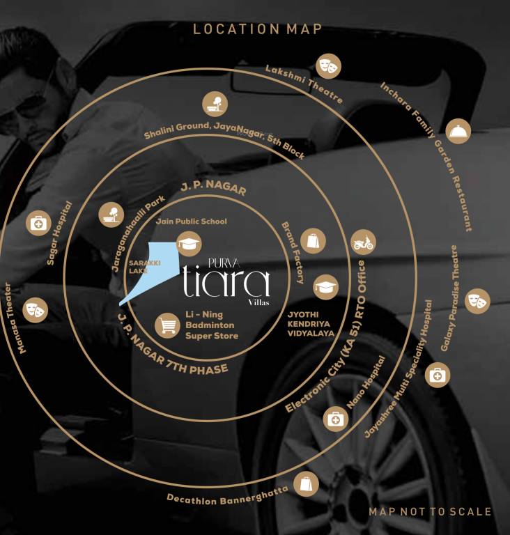 purva tiara Location Plan