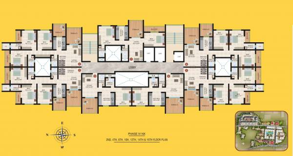  suburbia-iv-nx Wing C Type 18 Cluster Plan