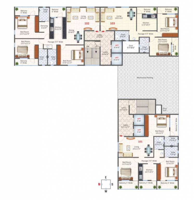  mk altamount K Altamount Cluster Plan for 1st Floor