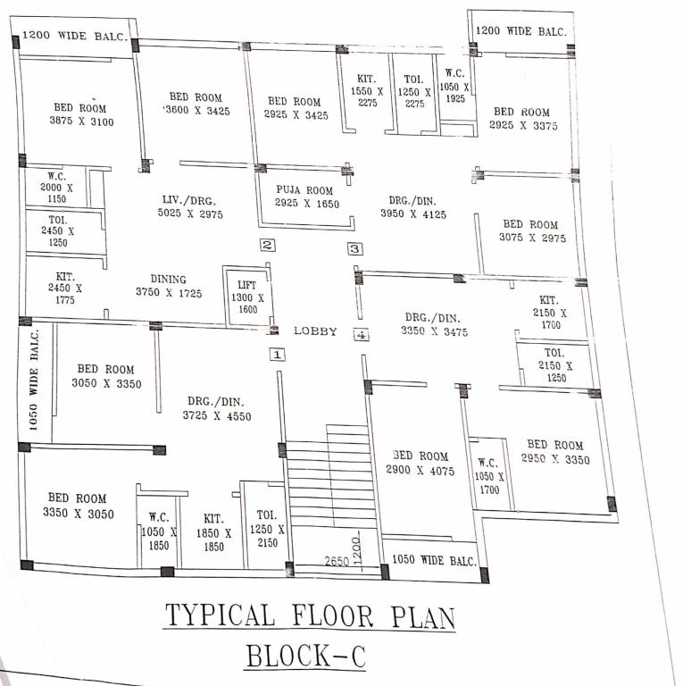  enclave Block   C Typical Cluster Plan