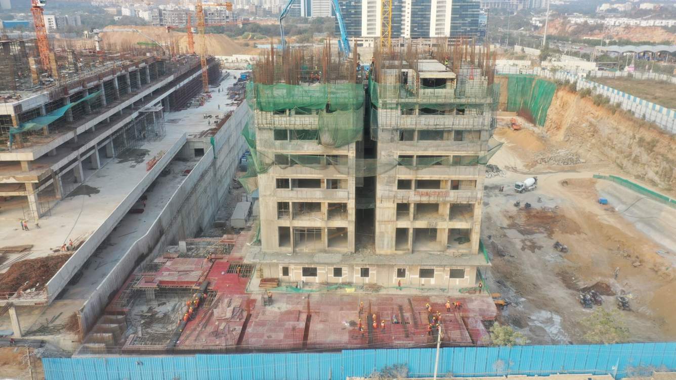 diamond towers Diamond Tower B Residential Construction Status Feb 24