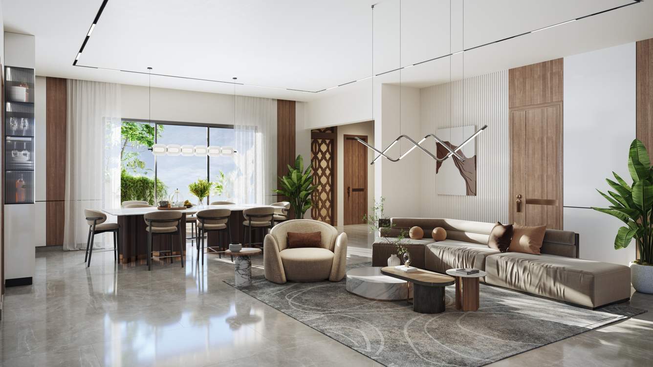 diamond towers Living Area