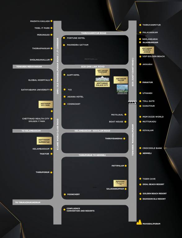 palace city paradise Location Plan