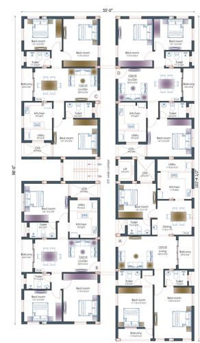  brooksdale Brooksdale Cluster Plan from 1st to 4th Floor