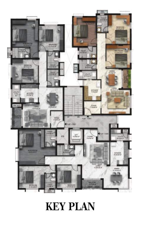  majestica Majestica Cluster Plan from 1st to 5th Floor