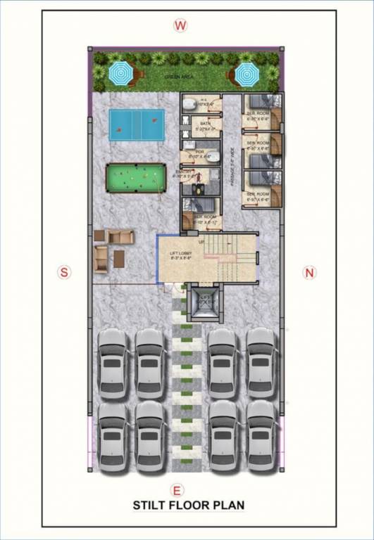  kibithu homes Stilt Floor Cluster Plan