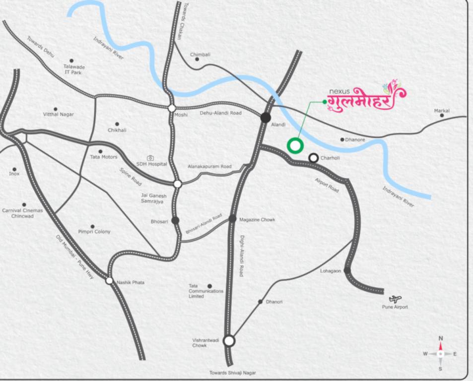  nexus gulmohar wing defg Location Plan