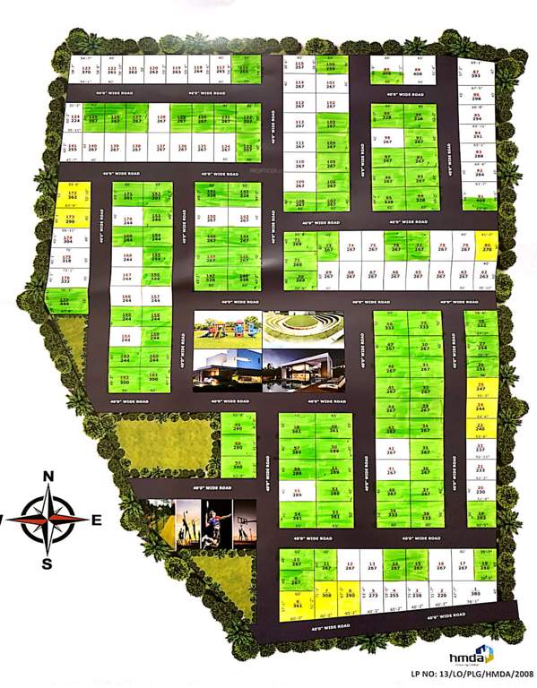  rainbow oxygen villa Layout Plan