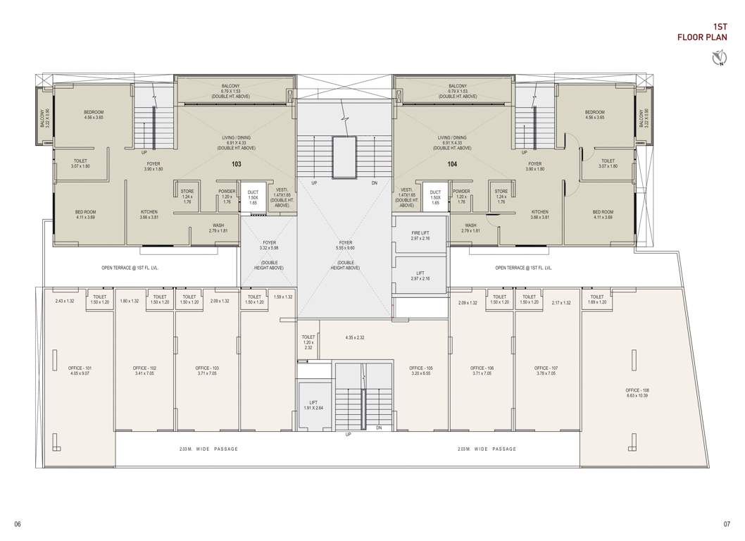 aatman Aristo Aatman Cluster Plan for 1st Floor