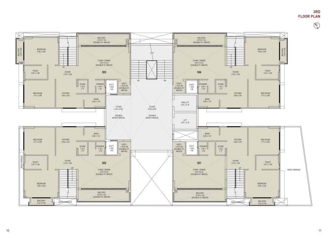  aatman Aristo Aatman Cluster Plan for 3rd Floor