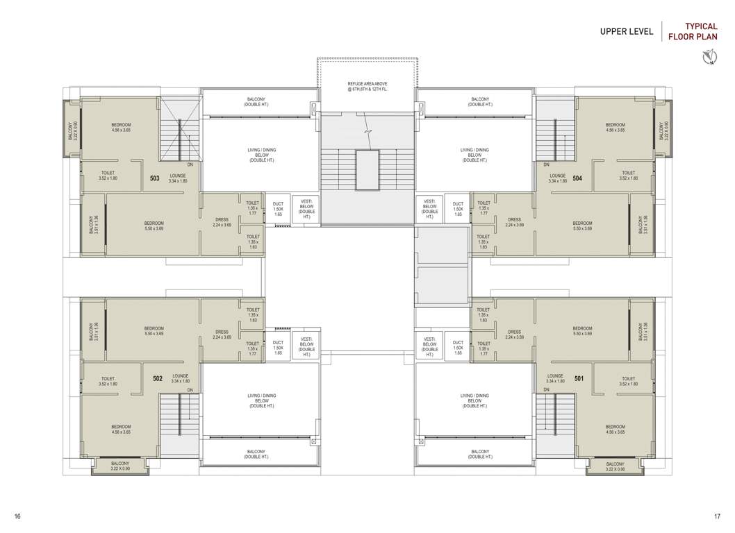  aatman Aristo Aatman Cluster Plan for Typical Upper Floor