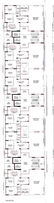  mahadev lavish Block A,B & C Cluster Plan for 14th Floor