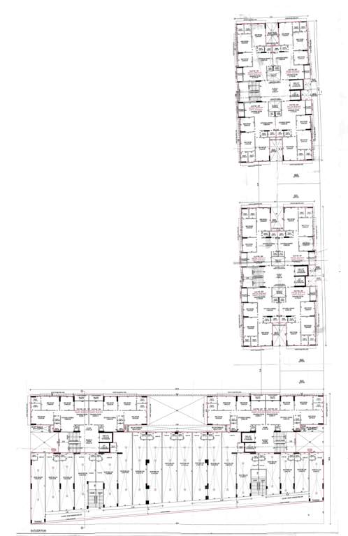  mahadev lavish Block A,B & C Cluster Plan for 2nd Floor