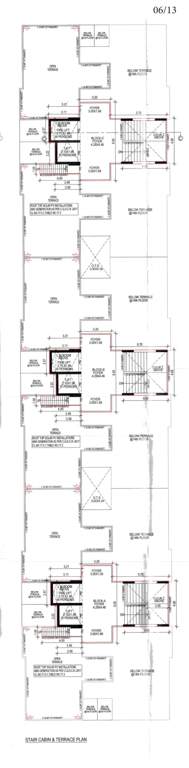  mahadev lavish Block A,B, C,D,E,F & G Terrace Cluster Plan