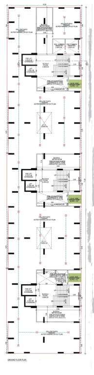  mahadev lavish Block A,B, C,D,E,F & G Terrace Cluster Plan