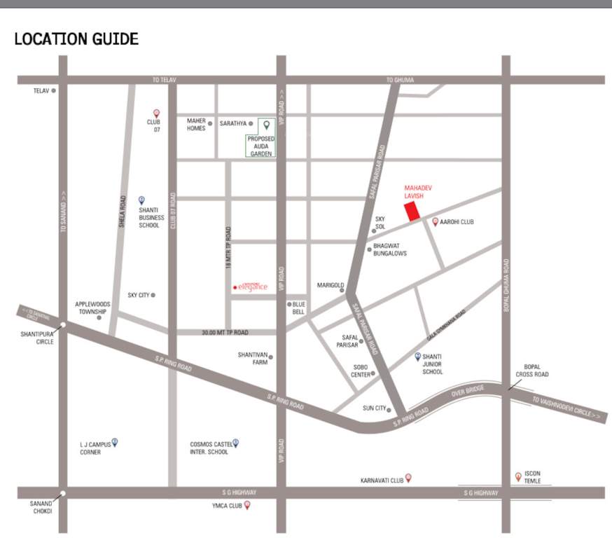  mahadev lavish Location Plan