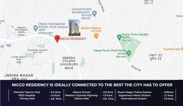  nicco-residency Location Plan
