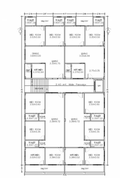  residency Sri Balaji Residency Cluster Plan