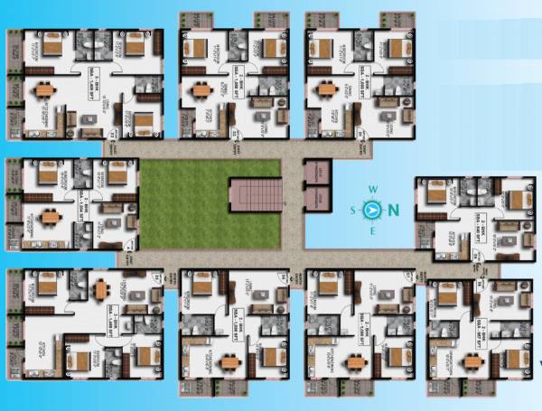  lakeview Lakeview Cluster Plan from 1st to 5th Floor