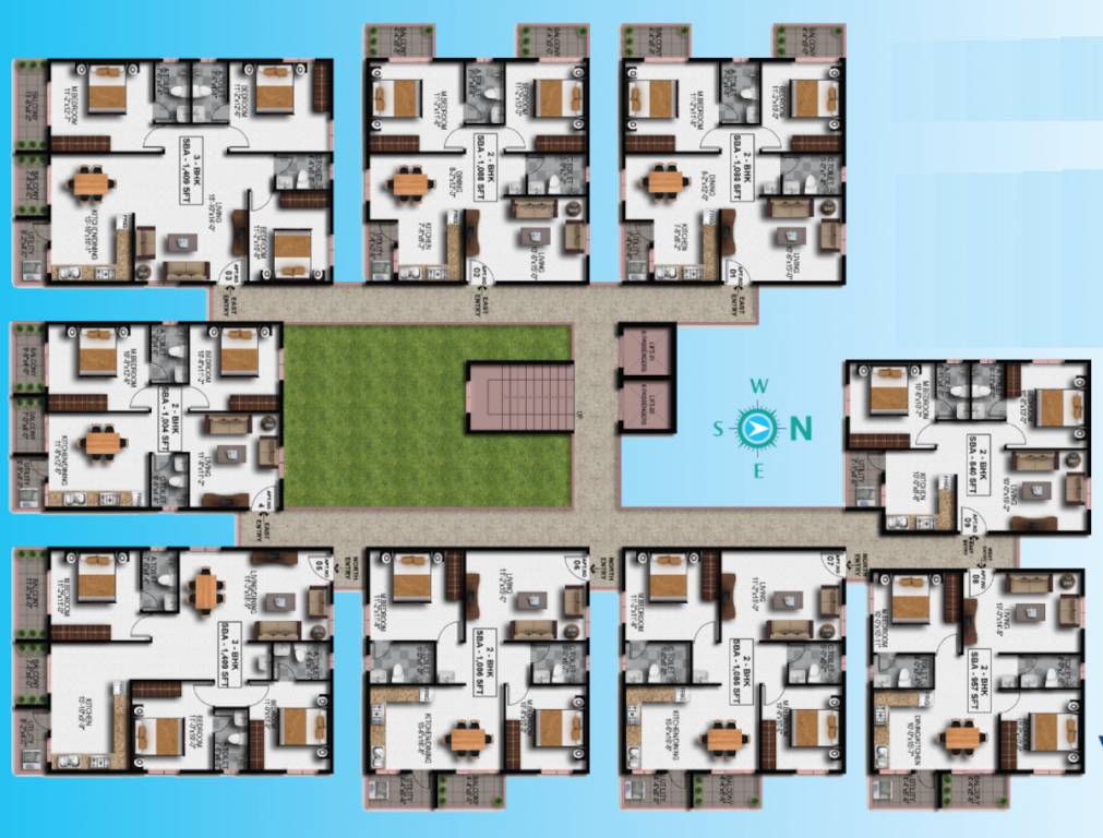  lakeview Lakeview Cluster Plan from 1st to 5th Floor