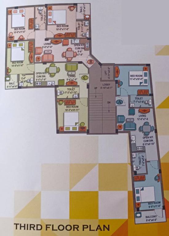  sabitri villa Sabitri Villa Cluster Plan for 3rd Floor