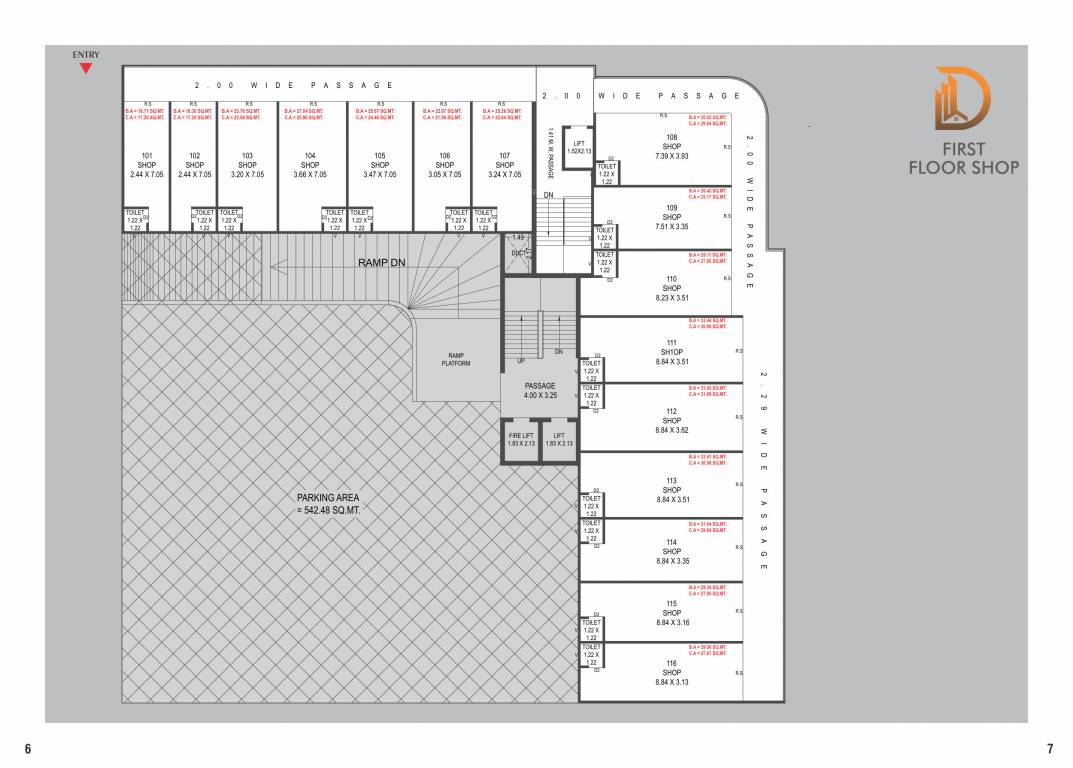 dhami residency Dhami Residency Cluster Plan for 1st Floor
