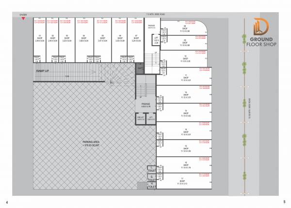 Dhami Residency Ground Floor Cluster Plan dhami-residency Dhami Residency Ground Floor Cluster Plan