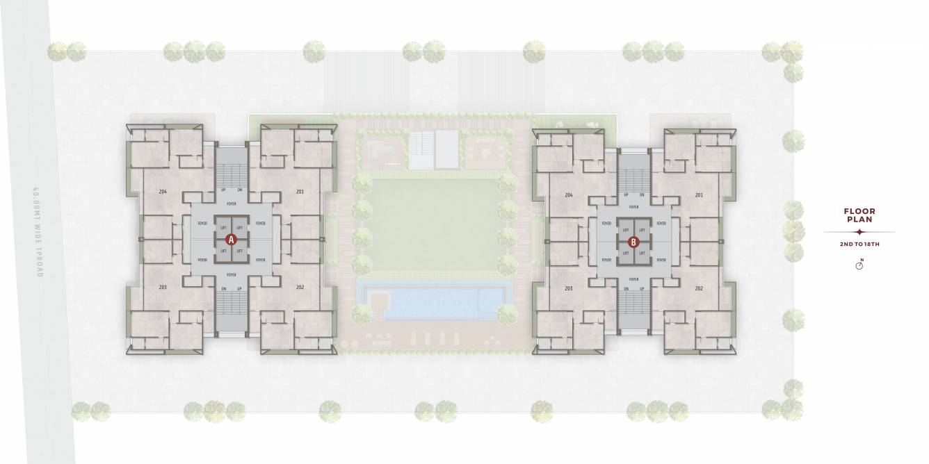  calice Block A B Cluster Plan