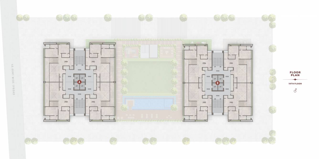  calice Block A B Cluster Plan
