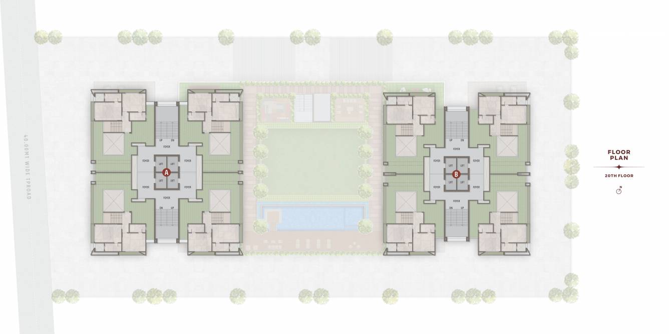  calice Block A B Cluster Plan