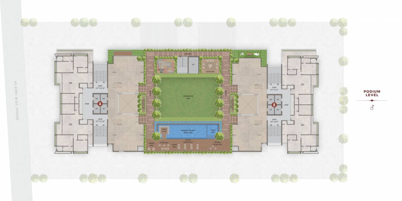  calice Block A B Cluster Plan