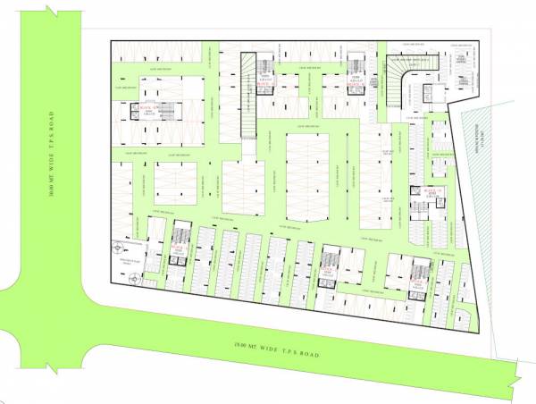  shivansh Block A, B, D, E, F, G & H Cluster Plan For 2nd Basement