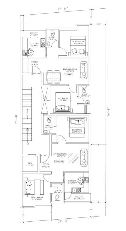  vaigai street Vaigai Street Cluster Plan from 1st to 3rd Floor
