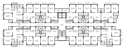  aatrey-ivaan-4 Block B Cluster Plan from 1st to 7th Floor