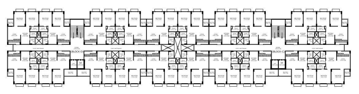  aatrey ivaan 4 Block C & D Cluster Plan from 1st to 7th Floor