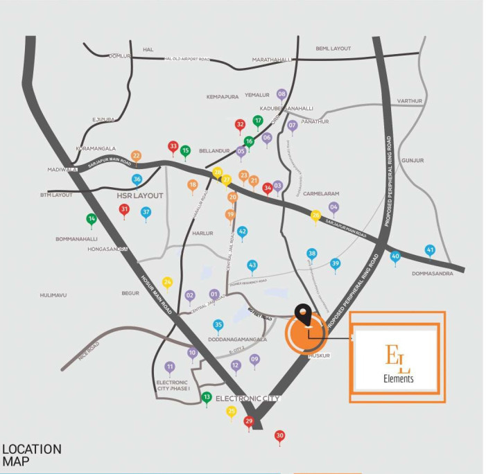  elements Location Plan