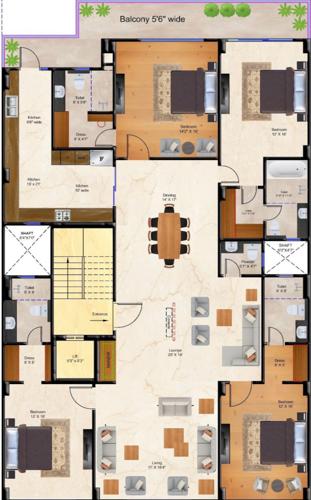  investors-landbase-luxury-floors-2 Investors Landbase Luxury Floors 2 Cluster Plan from 1st to 4th Floor