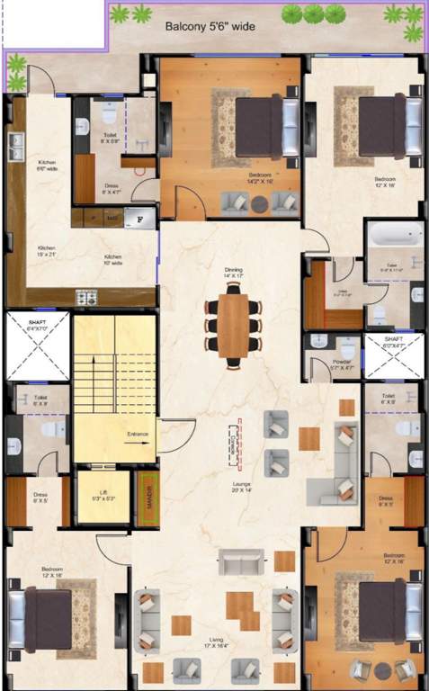 investors landbase luxury floors 2 Investors Landbase Luxury Floors 2 Cluster Plan from 1st to 4th Floor