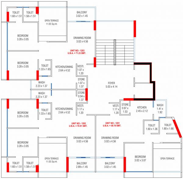  heights Heights Cluster Plan For 12th Floor