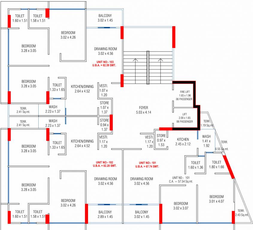  heights Heights Cluster Plan For 1st Floor