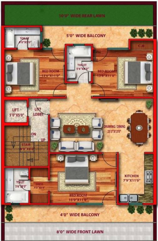  classic homes Classic Homes Cluster Plan For Typical Floor Plan