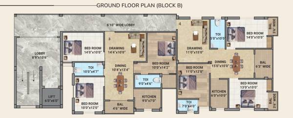 Block B Cluster Plan For Ground Floor enclave Block B Cluster Plan For Ground Floor