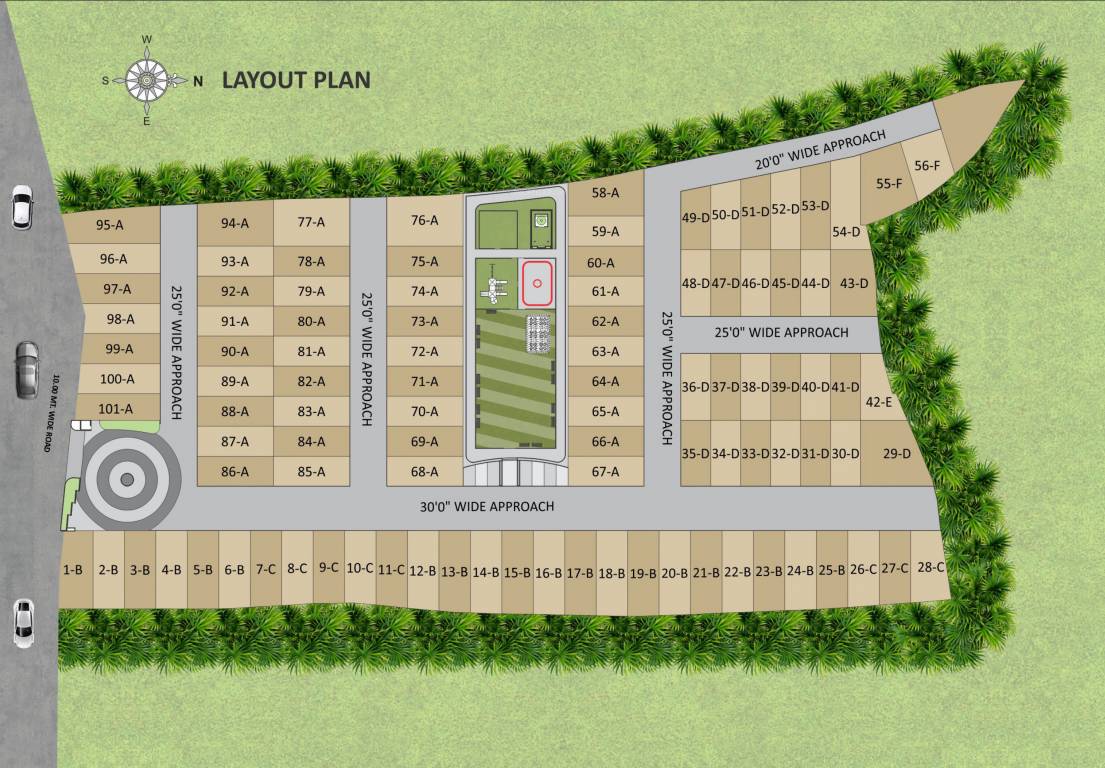 shivam bunglows Layout Plan